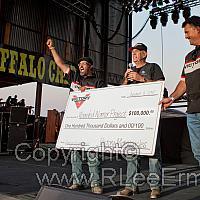 Robert Pandya R.Lee Ermey and Steve Menneto on Buffalo Chip Stage.jpg